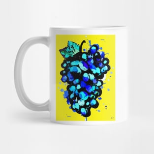 Colored Grape Fruit Art Mug